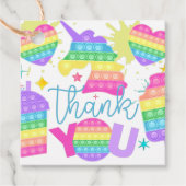 Pop It Birthday Vielen Dank Geschenkanhänger (Vorderseite)