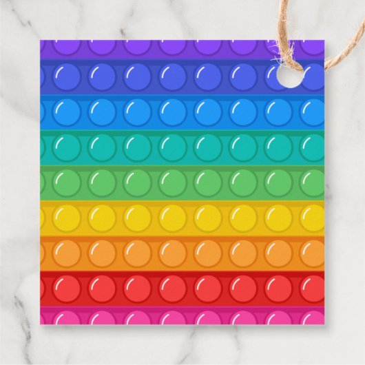 Pop It Boy Birthday Danke Geschenkanhänger (Rückseite)