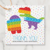 Pop It Boy Birthday Danke Geschenkanhänger (Vorderseite)