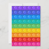 Pop It Boy Birthday Dinosaur Robot Geburtstag Einladung (Rückseite)