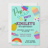 Pop It Bubble Fidget Toy Geburtstag (Vorderseite)