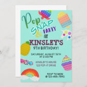 Pop It Bubble Fidget Toy Geburtstag (Vorne/Hinten)