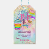 Pop It Bubble Fidget Toy Geschenkanhänger (Vorderseite)