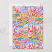 Pop-It Candyland Geburtstagsfeier Einladung (Rückseite)