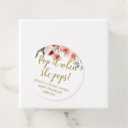 POP IT CHAMPAGNE FAVOR TAVOR GESCHENKANHÄNGER (Beispiel)