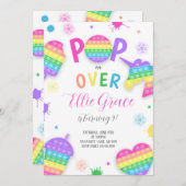 Pop It Fidget Toy Einladung (Vorne/Hinten)