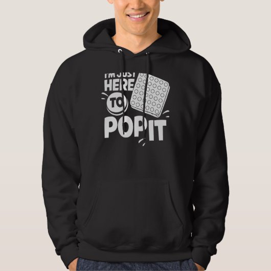 Pop It Fidget Toy Game Funny Stress Blase 1 Hoodie (Vorderseite)