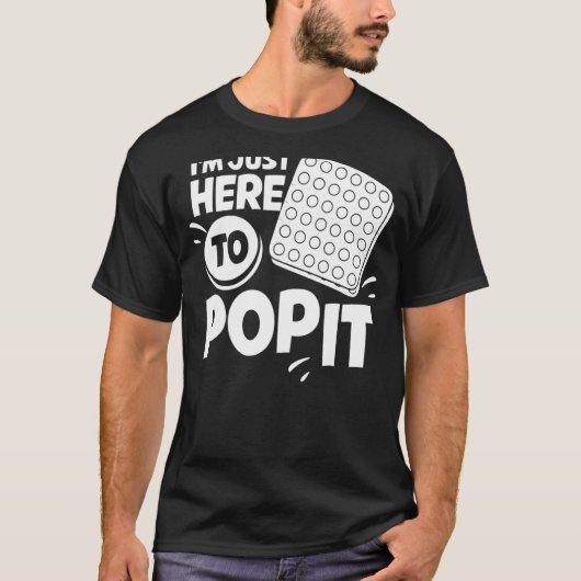 Pop It Fidget Toy Game Funny Stress Blase 1 T-Shirt (Vorderseite)