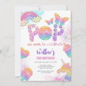 Pop It Geburtstagseinladung Einladung (Vorderseite)