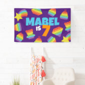Pop It! | Invitation Birthday Backdrop Banner (Insitu)