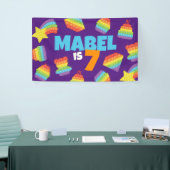 Pop It! | Invitation Birthday Backdrop Banner (Messeveranstaltung)