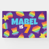 Pop It! | Invitation Birthday Backdrop Banner (Horizontal)