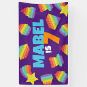 Pop It! | Invitation Birthday Backdrop Banner (Vertikal)