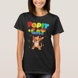 Pop It Katze Süßes Haustier Niedliche Katze T-Shirt