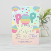 Pop It Kid's Geburtstagseinladung Einladung (Stehend Vorderseite)