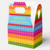 Pop it Rainbow Colorful Birthday Party Geschenkschachtel (Geöffnet)