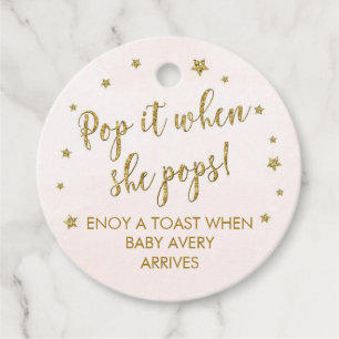 POP IT, wenn sie Pop Mini-Weinflaschen Etiketten z