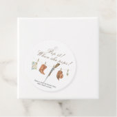 Pop it when she pops! - Hunter Baby shower Geschenkanhänger (Beispiel)