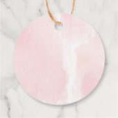 Pop it when she pops pink gold greenery baby geschenkanhänger (Rückseite)