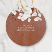 Pop It When Shen Pops Terracotta Boho Kinderdusche Geschenkanhänger (Rückseite)