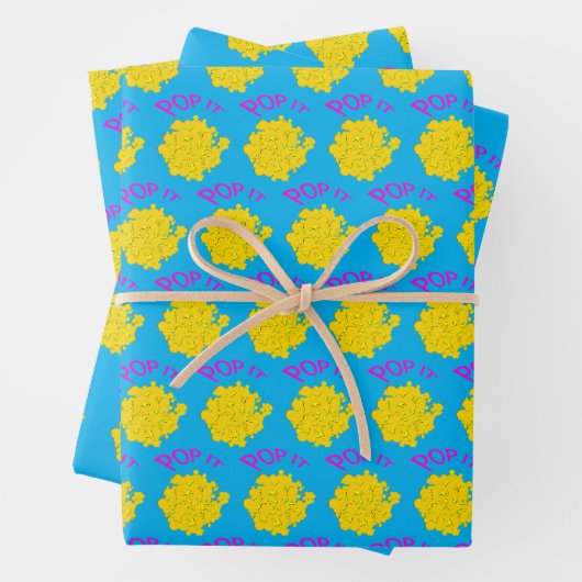 Pop it Wrapper Geschenkpapier Set (Beispiel)