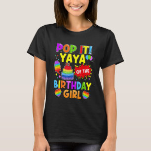 Pop It Yaya der Geburtstagskinder fidget Kinder Fa T-Shirt
