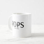 Pop Jahr festgelegt Kaffeetasse (Vorderseite Links)