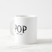 Pop Jahr festgelegt Kaffeetasse (Vorderseite Links)