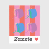 Pop Japanese School Bag Aufkleber (Blatt)