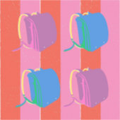 Pop Japanese School Bag Aufkleber (Vorderseite)