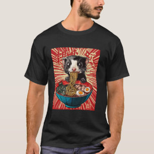 Pop japanische Kunst Nudeln Liebhaber Wildlife Süß T-Shirt