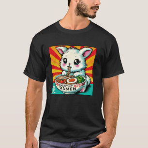 Pop japanische Kunst Postage Stamp Nudeln Hasen Ki T-Shirt