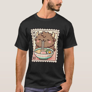 Pop japanische Kunst Postage Stamp Nudeln Süße Bis T-Shirt