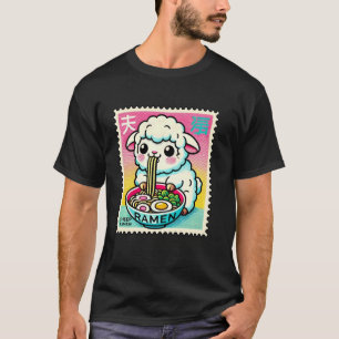 Pop japanische Kunst Postwertzeichen Süßes Lamm Sc T-Shirt