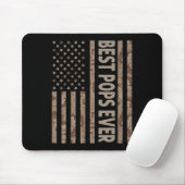 Pop je US-amerikanische Flagge Funny Großvater Vat Mousepad (Mit Mouse)