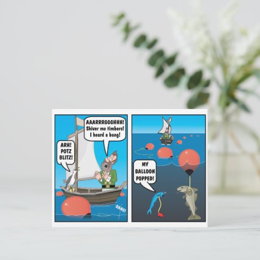 Pop! JOKE. Postkarte (Stehend Vorderseite)