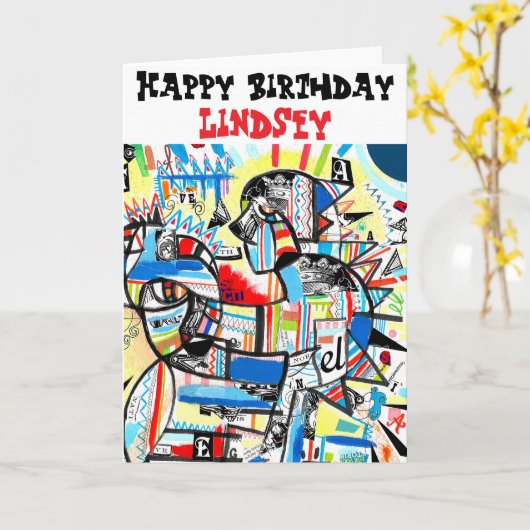 Pop Karte (Gelbe Blume)