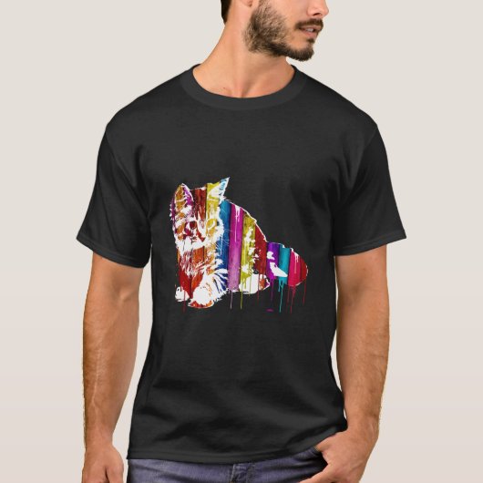 Pop Katze T-Shirt (Vorderseite)