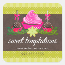 Pop Keks und Backwaren Box Siegel Runder Aufkleber