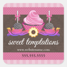 Pop Keks und Backwaren Box Siegel Runder Aufkleber