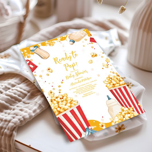 Pop Kinderdusche bereit Einladung