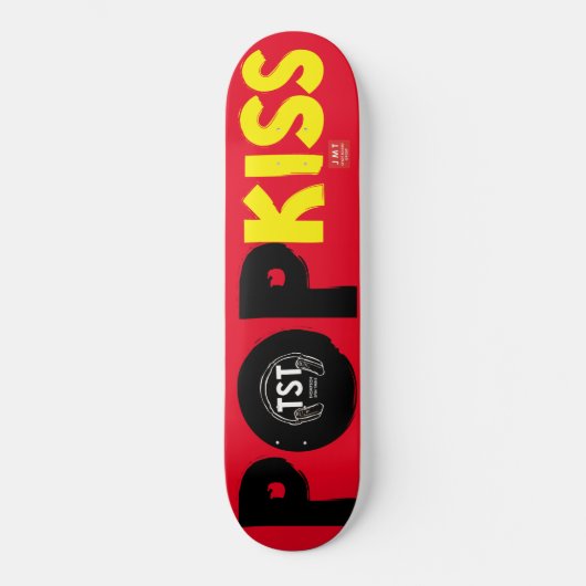 POP KISS Skateboard (Vorderseite)