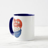 Pop "Kitschiger" Valentinstag Tasse (Vorderseite Links)