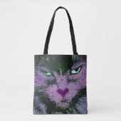 Pop Kitty Pink Tote Bag Tasche (Vorderseite)
