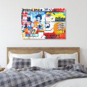 Pop Kulturbewegung Leinwanddruck (Insitu (Schlafzimmer))