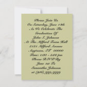 Pop-Kunst-Abschluss-Party Einladungs-Absolvent Einladung (Rückseite)