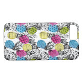 Pop-Kunst-Ananas und Palmblätter Case-Mate iPhone Hülle (Rückseite (Horizontal))