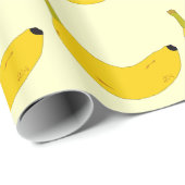 POP-KUNST-ART-BANANEN-MUSTER GESCHENKPAPIER (Rolleneckpunkt)
