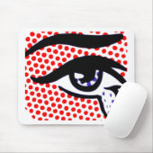 Pop-Kunst-Auge Mousepad (Mit Mouse)