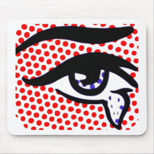 Pop-Kunst-Auge Mousepad
